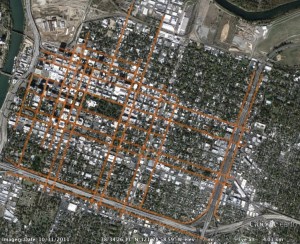 1-way streets in downtown/midtown