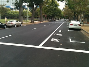 3 to 2 conversion, 10th Street northbound
