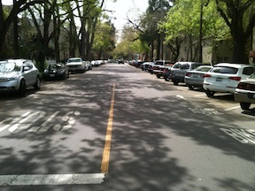 17th Street diagonal parking