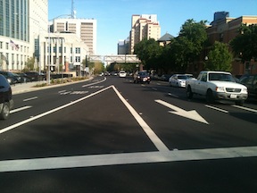 I Street from the 4th Street crosswalk
