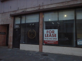 dead zone on 1000 block of J Street, downtown Sacramento