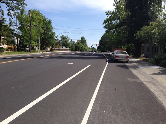 Garfield-sb-Marconi_bike-lane-shift
