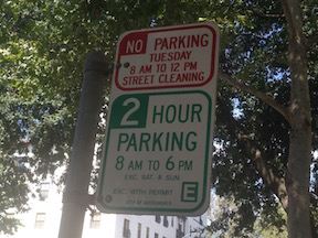 timed parking and residential permit