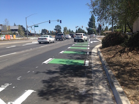 right turn lane from Covell eastbound to J southbound