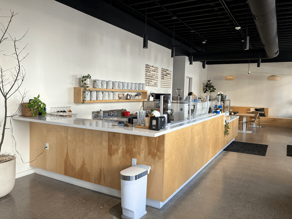Blueprint Coffee counter