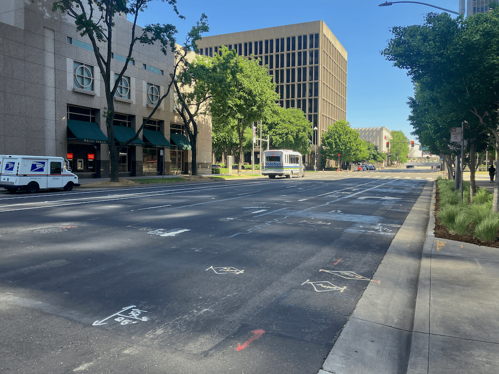5th Street north of N Street, very wide street