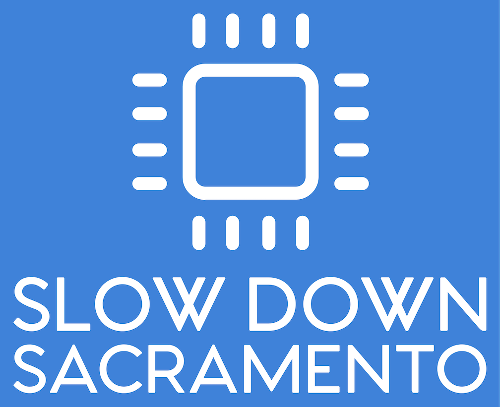 Slow Down Sacramento logo