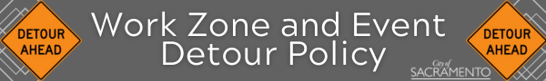 Work Zone and Event Detour Policy banner