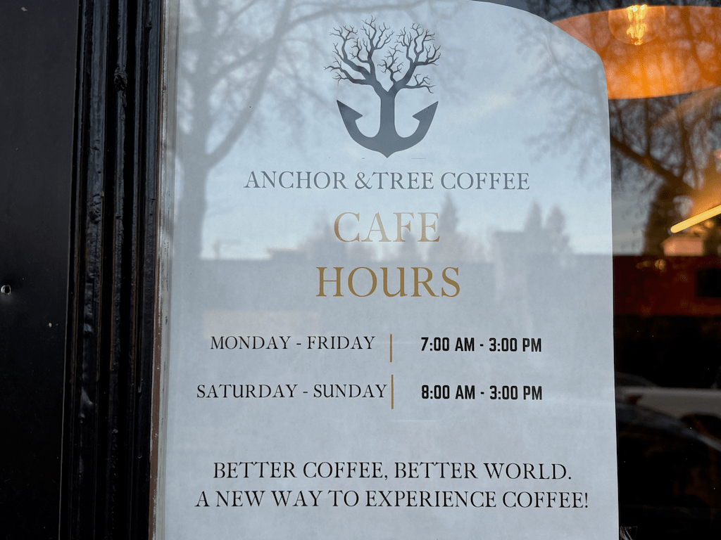 photo of Anchor & Tree Coffee hours