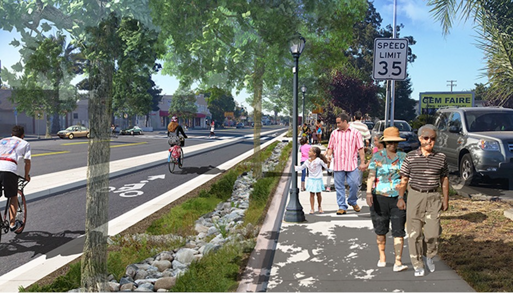 mock-up photo from initial complete streets plan