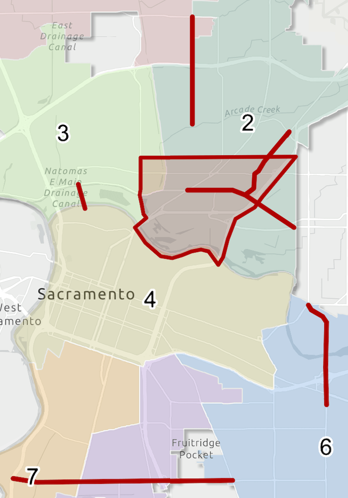 Public Works Transportation Projects map, selected for 'Planning'