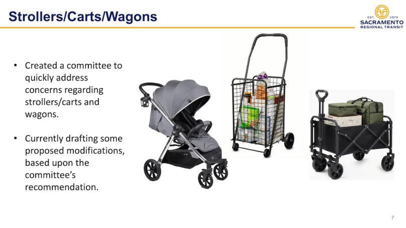 excerpt slide from 3.1 Customer Response, Strollers, Carts, Wagons
