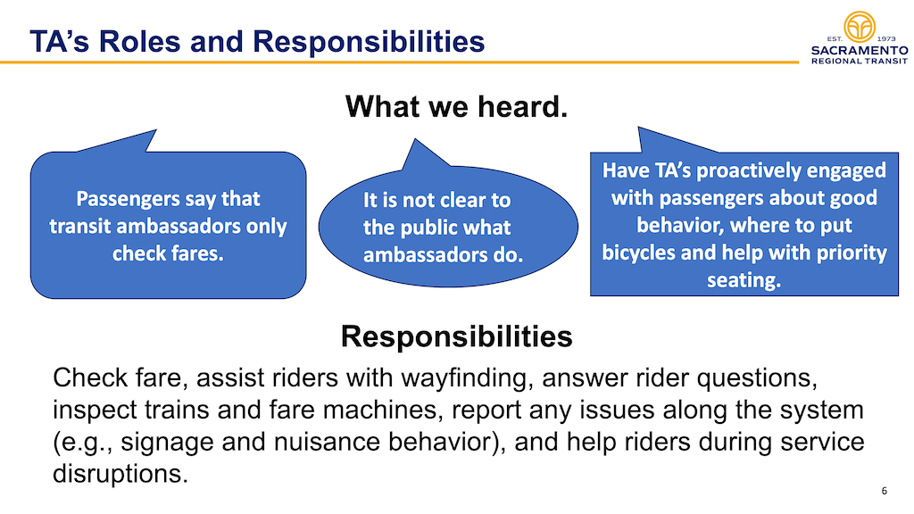 except page from SacRT Board Agenda item 3.1, 2025-10-27 on Transit Ambassadors
