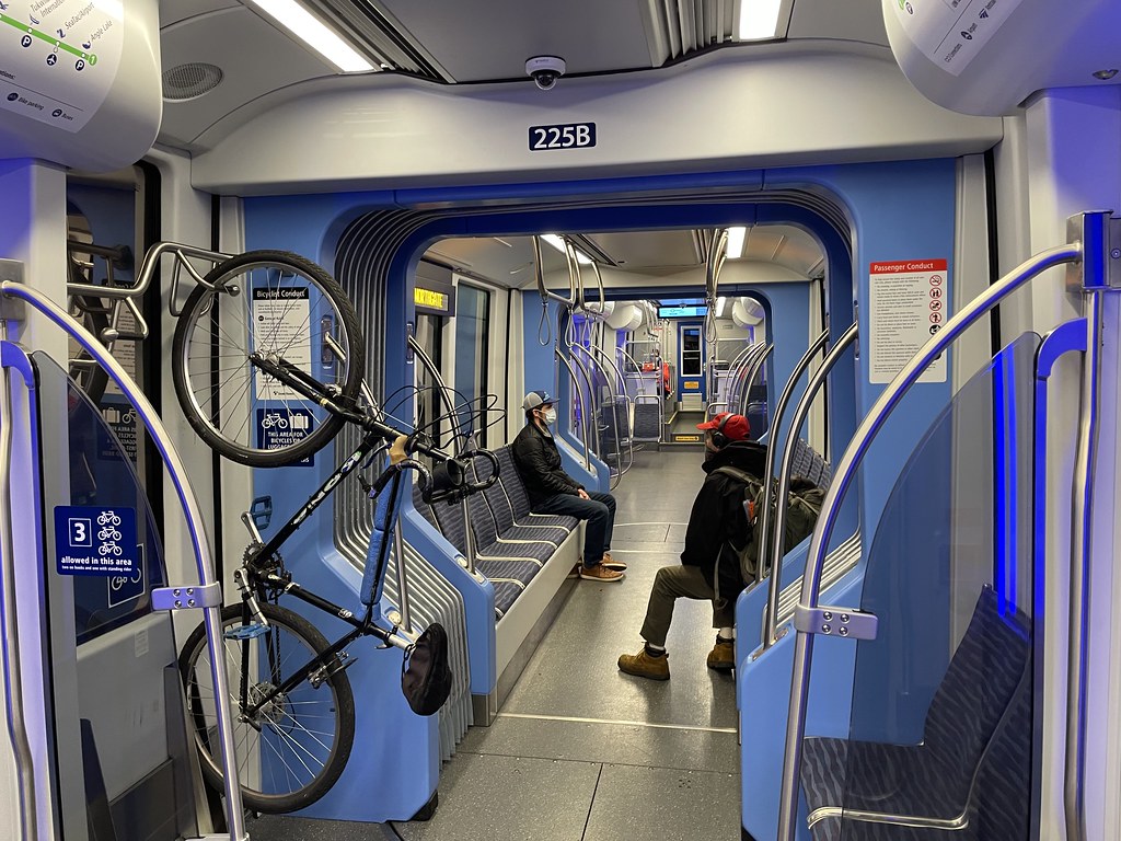 photo of Sound Transit LINK 1-Line bicycle hanging storage area