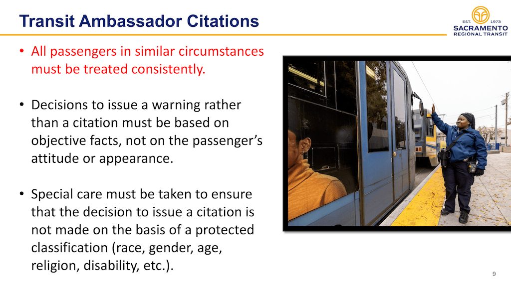 slide from ‘Customer Service Response to Feedback and Comments’ presentation on zero tolerance