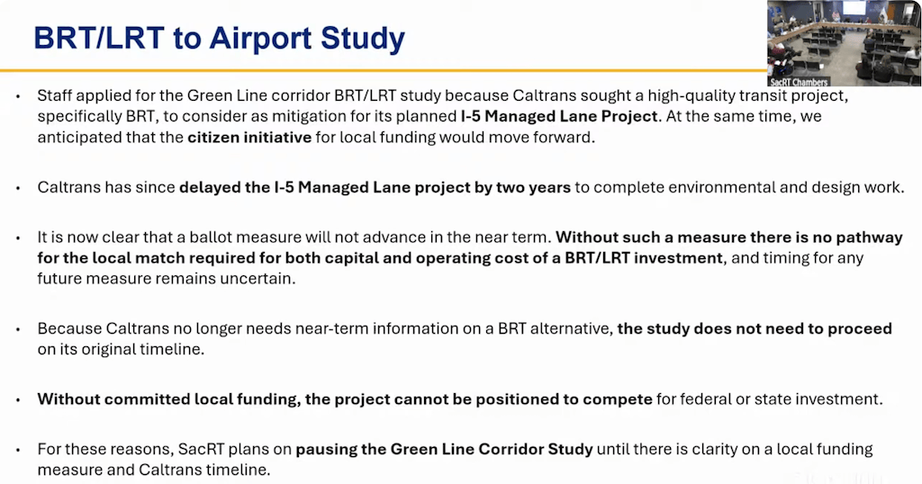 SacRT Board 2026-10-26 6.1 GM Report online presentation slide (captured from video)